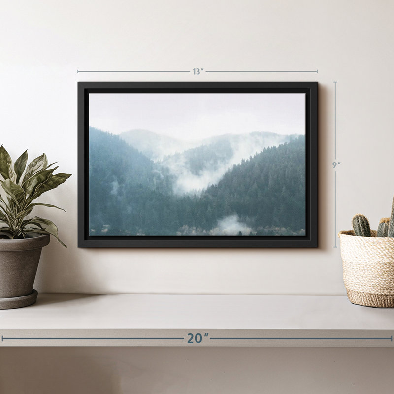 Nature "Art mural bleu paysage", H 9 po x l 13 po