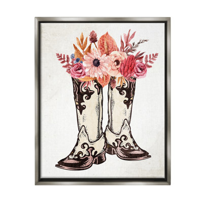 " Rodeo Boot Bouquet Floater Frame " by Kim Allen