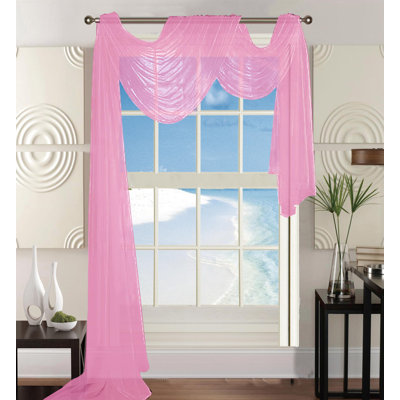 Rideau en polyester transparent