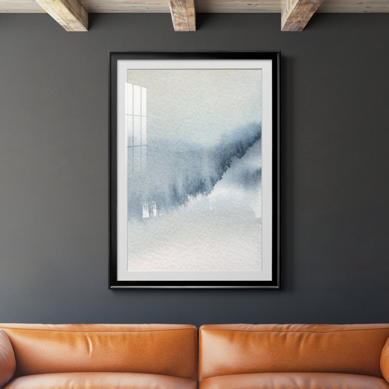 Summer Rain II - peinture encadrée, H 30,5 po x l 42,5 po x P 1,5 po, Noir