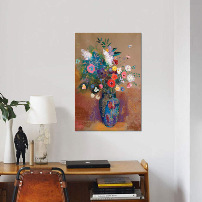 « bouquet of fleurs », impression sur toile, H 60 po x l 40po x P 1,5 po, Toile tendue, Pas de tapis