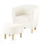 Upholstered 27" Wide Barrel Chair with Ottoman-213654936