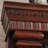 Nut-Brown Solid Wood Freestanding Fireplace