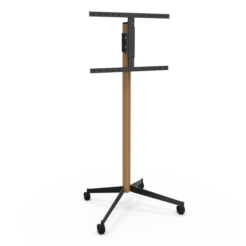 Universal TV Stand -  Wood/Oak, Black, 161cm H x 68cm W x 54.70cm D
