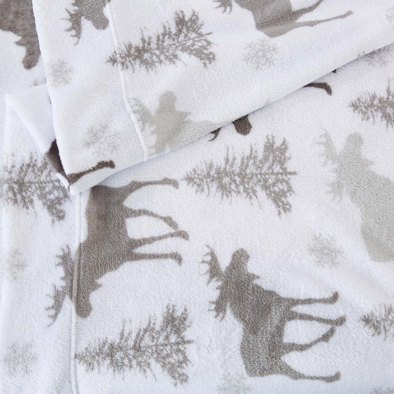 Ensembles de draps en velours ultra doux, Reine, Orignal