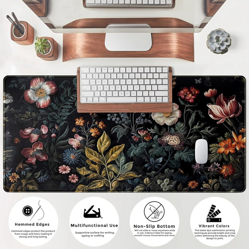 Tapis de bureau Floral