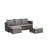 Outdoor Woven Sectional L- Shaped Patio Furniture Set-1996660353