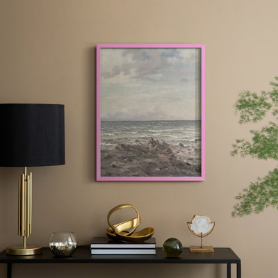Reproduction encadrée vintage en bois massif CLxxxviii