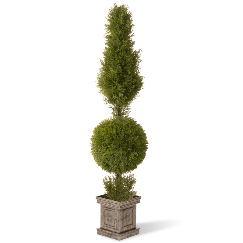 Artificial Juniper Spiral, 60" H x 15" W x 15" D
