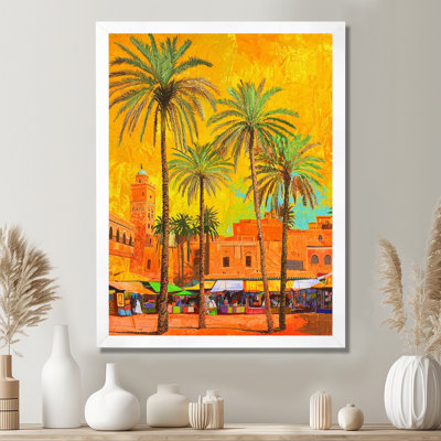 Désert, oasis, art marocain, paysage
