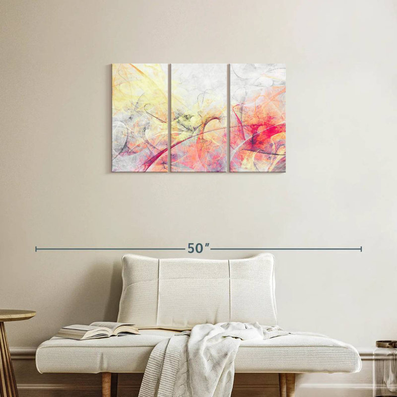 Avery Abstract Soft Colors, 20" H x 33" W