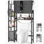 Armoire de rangement à 7 niveaux avec portes, organisateur de salle de bain avec tablette réglable-856111484