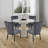 Velvet Upholstered Parsons Chair-1363855925