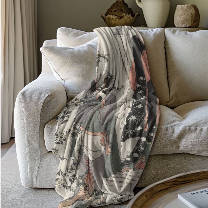 Nostalgic Nippon - 1 Piece Premium Blanket, Queen