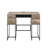 Desirre Rustic Oak & Black Finish Wirting Desk W/ USB Port