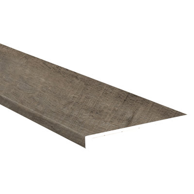 1.25 in. T x 47.25 in. L x 12.01 in. W Luxury Vinyl Flooring Trim Eased Edge Stair Tread
