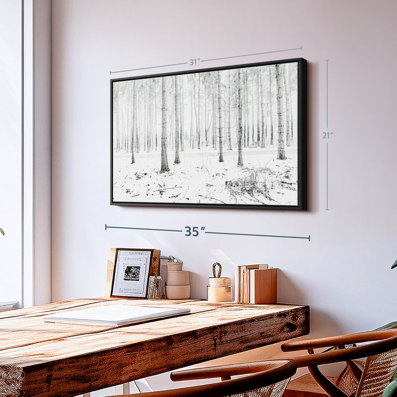 Impression sur toile Langenargen Winter Forest, H 21 po x l 31 po