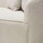 Canapé Raven en tissu crème clair avec garniture décorative argent brossé-48556112-48556113