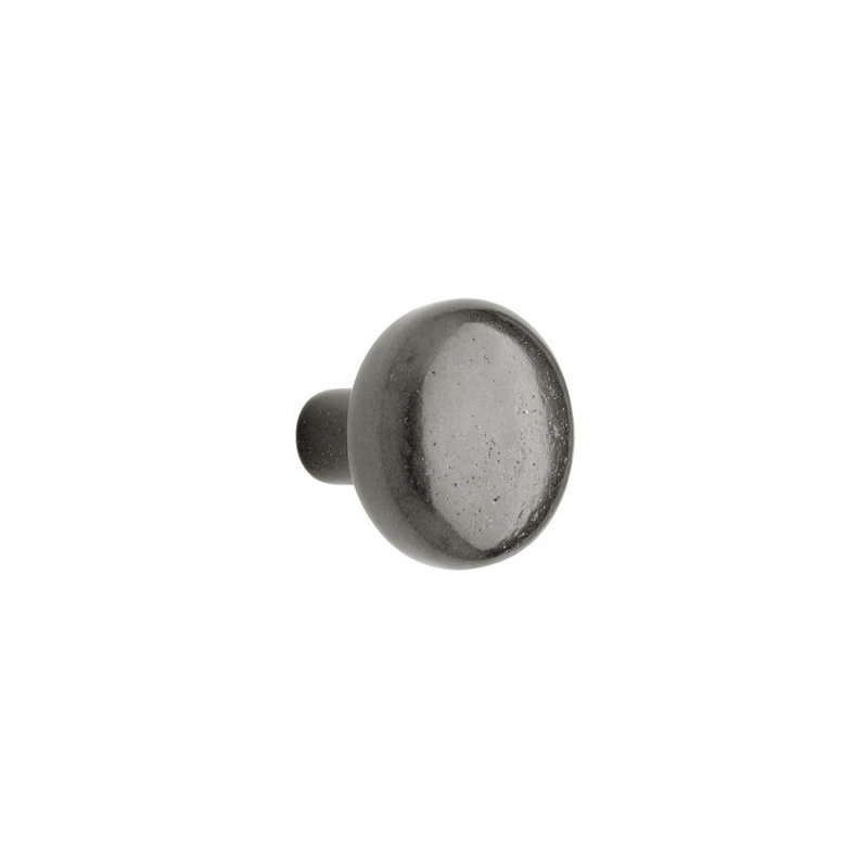 Bronze Mushroom Knob, White Bronze Dark