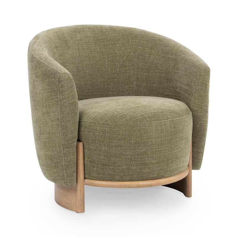 Fauteuil d'appoint rembourré en tissu Myra
