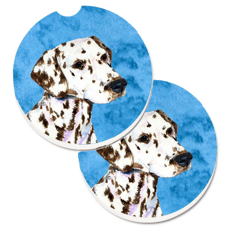 Sous-verre barbu collie voiture, Dalmatien