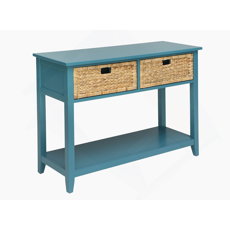 Console Flavius avec beaucoup de rangement, conception minimaliste, grande durabilité et facilité de déplacement pour les espaces compacts