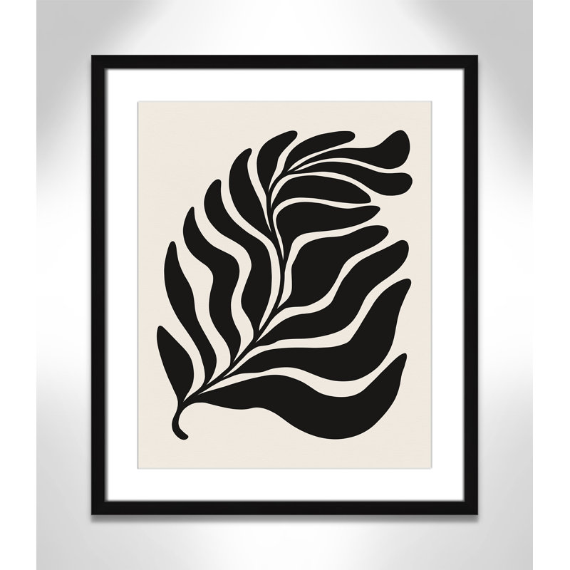 «Flow of Nature Print» par Royle, L 21,5 po x H 25,5 po, Imprimé mat, Satin Black