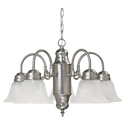 5 - Light Steel Dimmable Chandelier