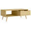 Cleorand Four Leg Coffee Table with Storage-1545968839