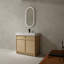 Meuble-lavabo sur pied 36 po avec lavabo en résine 2 portes d'armoire à fermeture en douceur ((KD-PACKING)-238189536