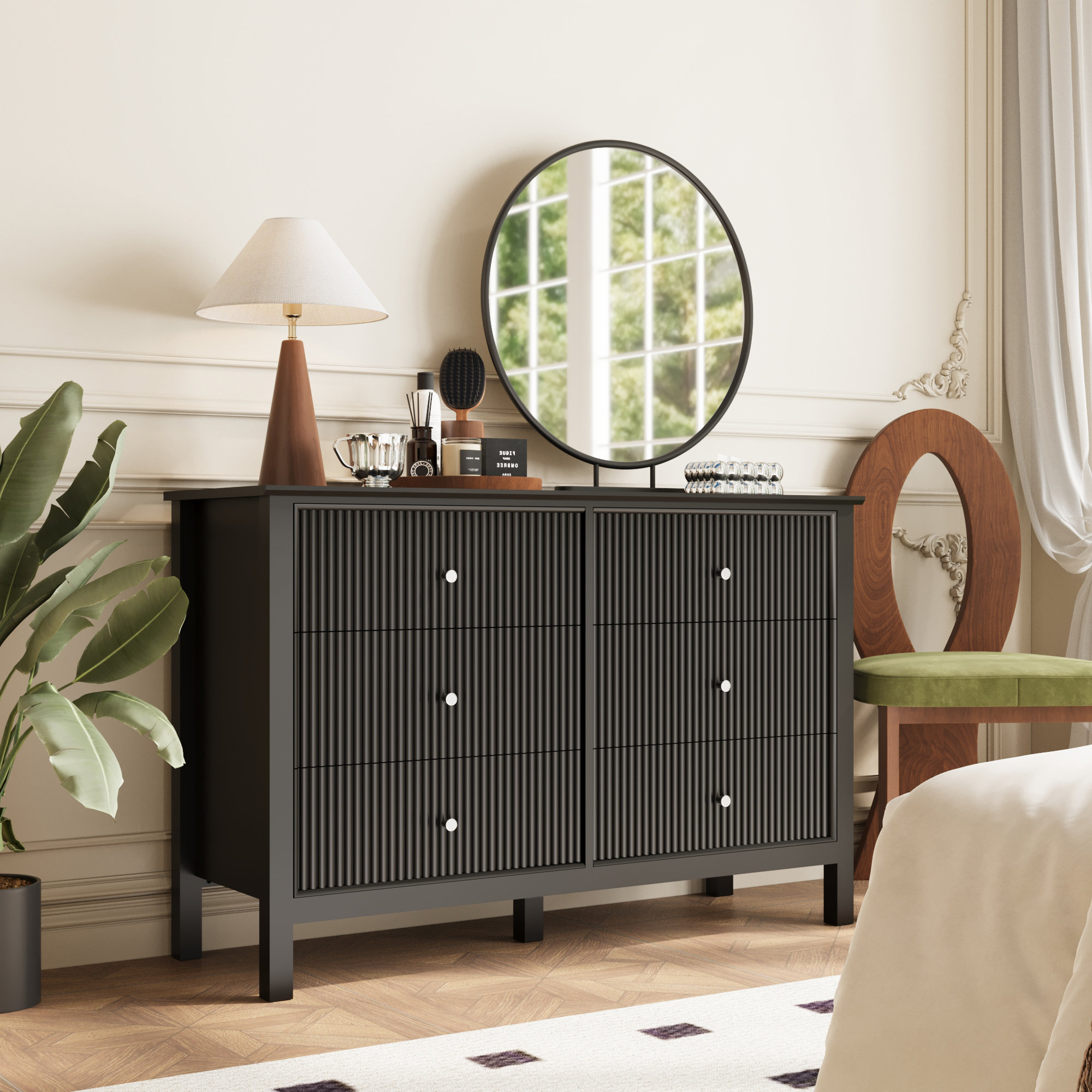 Gracie Oaks 47" W 6 - Drawer Dresser | Wayfair