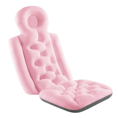 Coussin de bain complet pour le corps, coussin de baignoire spa pour le soutien de la tête, des épaules et du dos, coussin d'appui-tête ergonomique à séchage rapide