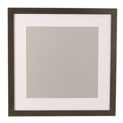 Gray Embossed Picture Frame with Mat