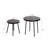 2-Pack Solar Powered LED Side Table Set for Outdoor Indoor Use