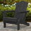Chaise Adirondack pliante en polyéthylène haute densité Wolak