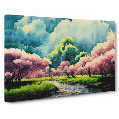 Spring Forest Watercolour Vol.1 - Wrapped Canvas