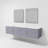 Geneva 84" Wall-Mounted Double Bathroom Vanity Set with Mirror-515009999-461471884