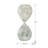 Marcal 30 Minute Silvered Hourglass Set of 2 3.2"Dia. x 8"-1406697022