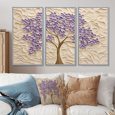 Adalei - ensemble de reproduction d'art sur arbre Jacaranda