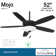 52" 5 - Blade LED Standard Ceiling Fan with Pull Chain and Light Kit Included