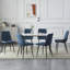 4 Pieces Upholstered Side Chair High Back Dining Chair With Metal Legs-1539119141-1494565727