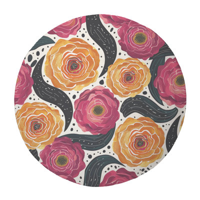 Tapis tressé Blossom Riot