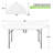 Plastic Round Folding Table, Portable Foldable Party Banquet Table for Camping Dining Outdoor Picnic-109048868-109048803