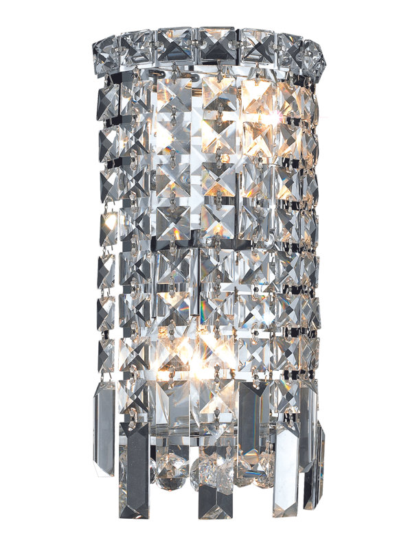 Isadora Flush Mounted Sconce, Royal Cut,  13" H x 6" W x 4" D