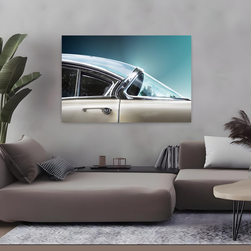 Art mural contemporain américain, American Classic Car, H 48 po x l 32 po