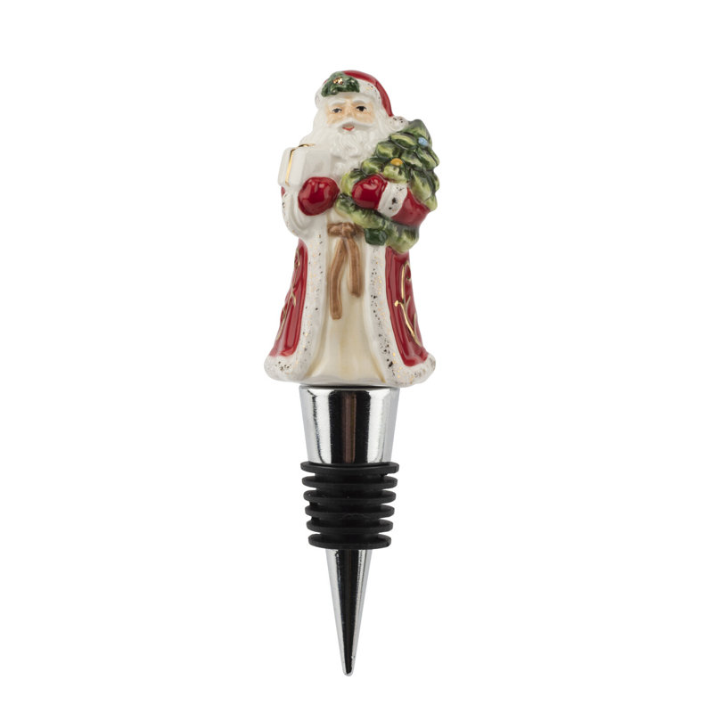 Spode Christmas Tree Santa Bottle Stopper