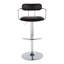  Tabouret de bar en similicuir à hauteur ajustable Erma avec repose-pieds arrondi en T (ensemble de 2)-93302414-93302415