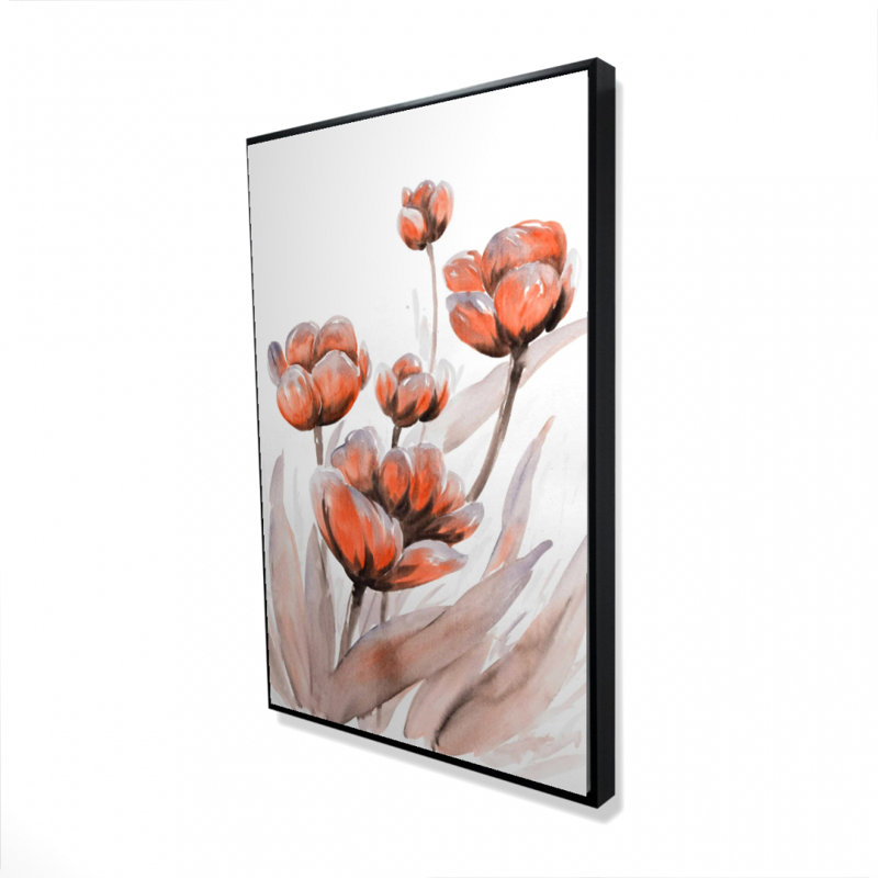 «Watercolor Wild Flowers» sur toile