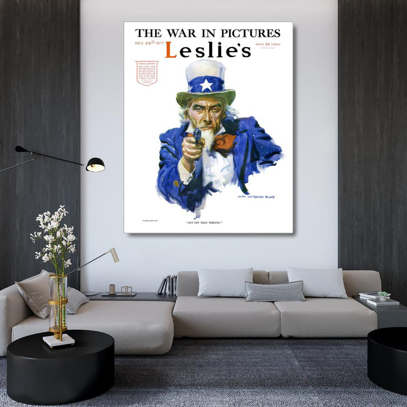 Uncle Sam Get Off That Throne, 45" H x 36" W