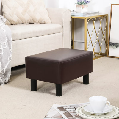 Sciacca Faux Leather Ottoman